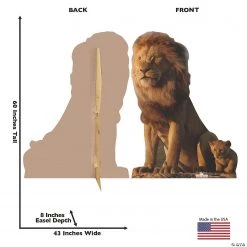The Lion King™ King Mufasa & Young Simba Life-Size Cardboard Stand-Up 7 The Lion King™ King Mufasa & Young Simba Life-Size Cardboard Stand-Up -DIY Photo Booth Sales Shop the lion king king mufasa and young simba life size cardboard stand up13944955 a02