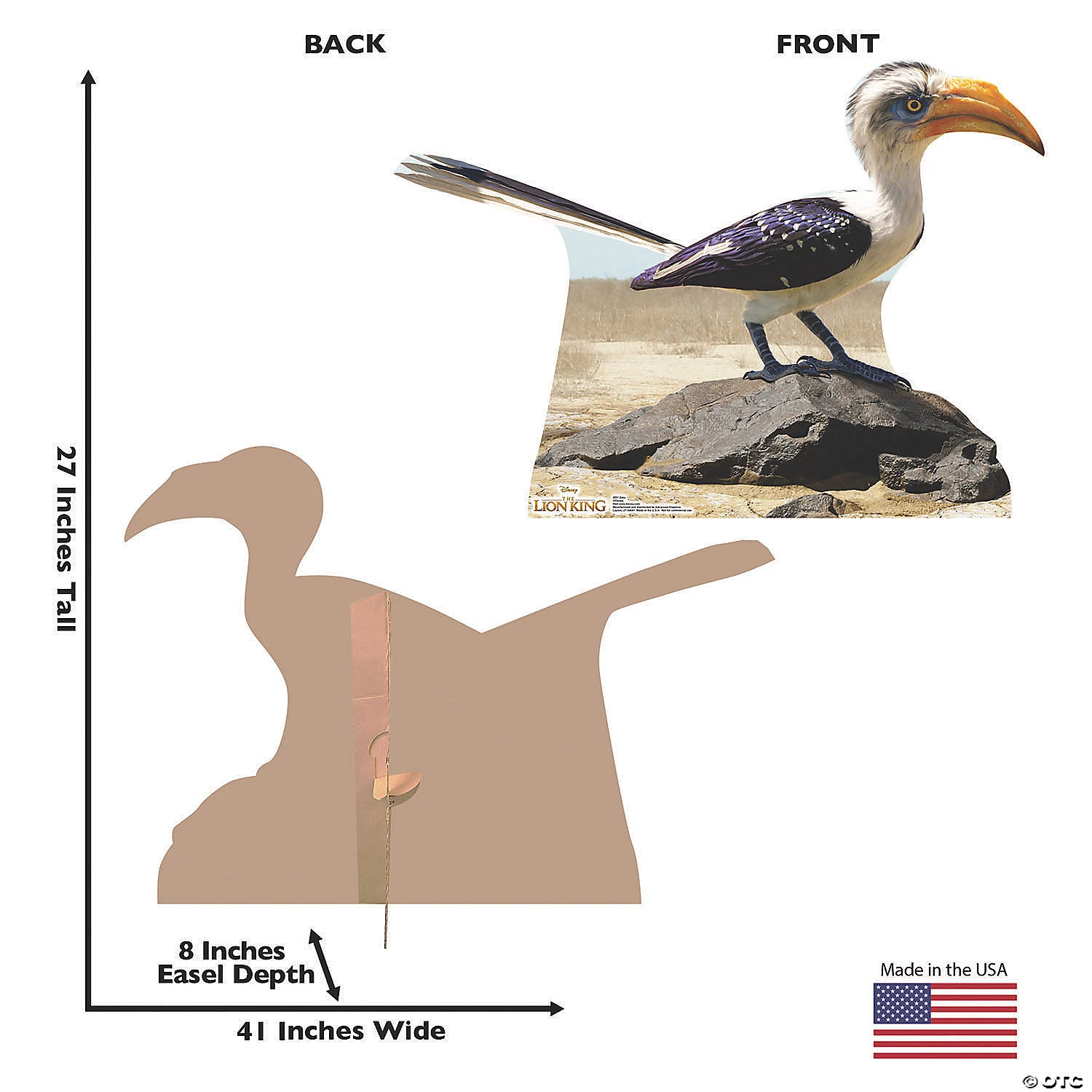 The Lion King™ Zazu Cardboard Stand-Up 5 The Lion King™ Zazu Cardboard Stand-Up - Image 3