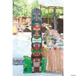 Tiki Totem Pole Life-Size Cardboard Stand-Up -DIY Photo Booth Sales Shop tiki totem pole life size cardboard stand up34 1728 a01
