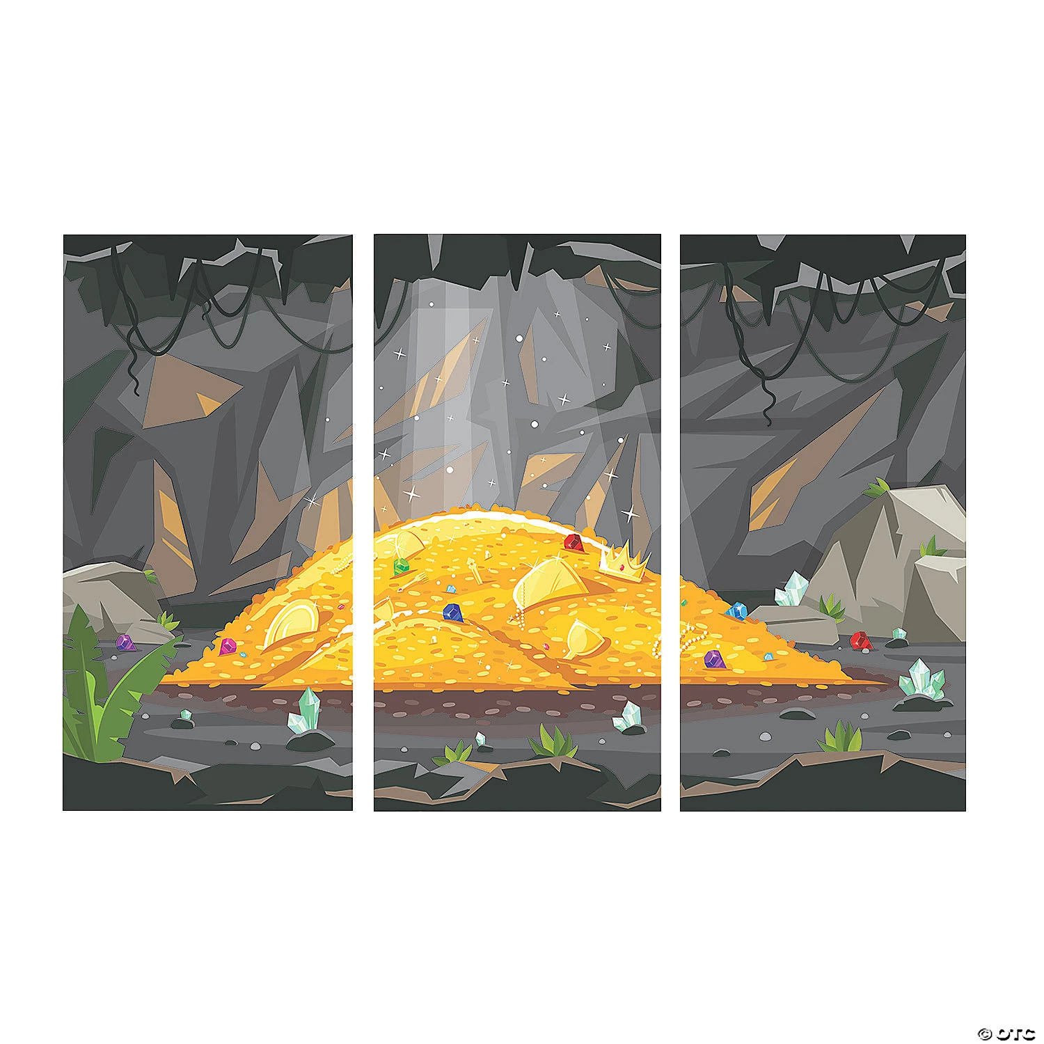 Treasure Hunt Cave Backdrop - 3 Pc. 4 Treasure Hunt Cave Backdrop - 3 Pc. - Image 2