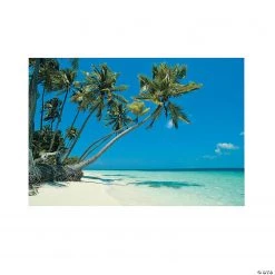 Tropical Beach Backdrop - 3 Pc.