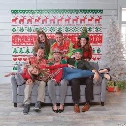 Ugly Sweater Backdrop - 3 Pc. -DIY Photo Booth Sales Shop ugly sweater backdrop 3 pc 13781958 a02