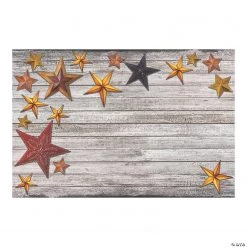 Western Star Barnwood Plastic Backdrop - 3 Pc.