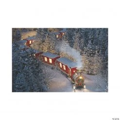 Winter Express Train Backdrop Banner - 3 Pc.