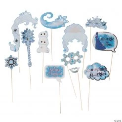 Winter Princess Photo Stick Props - 12 Pc.