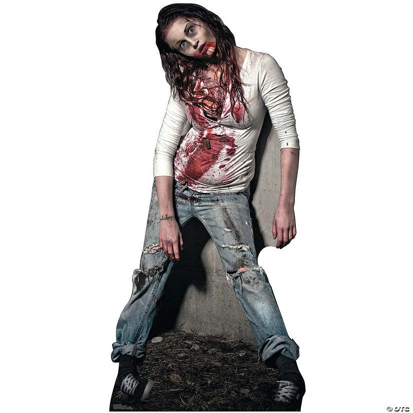 Zombie Girl Cardboard Stand-Up 3 Zombie Girl Cardboard Stand-Up